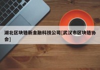 湖北区块链新金融科技公司[武汉市区块链协会]